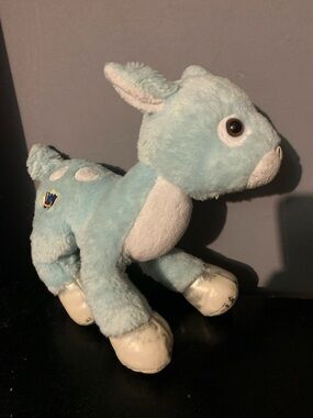 Ganz Webkinz Winter Fawn 8" Baby Deer Blue Silver Plush HM605 No Code